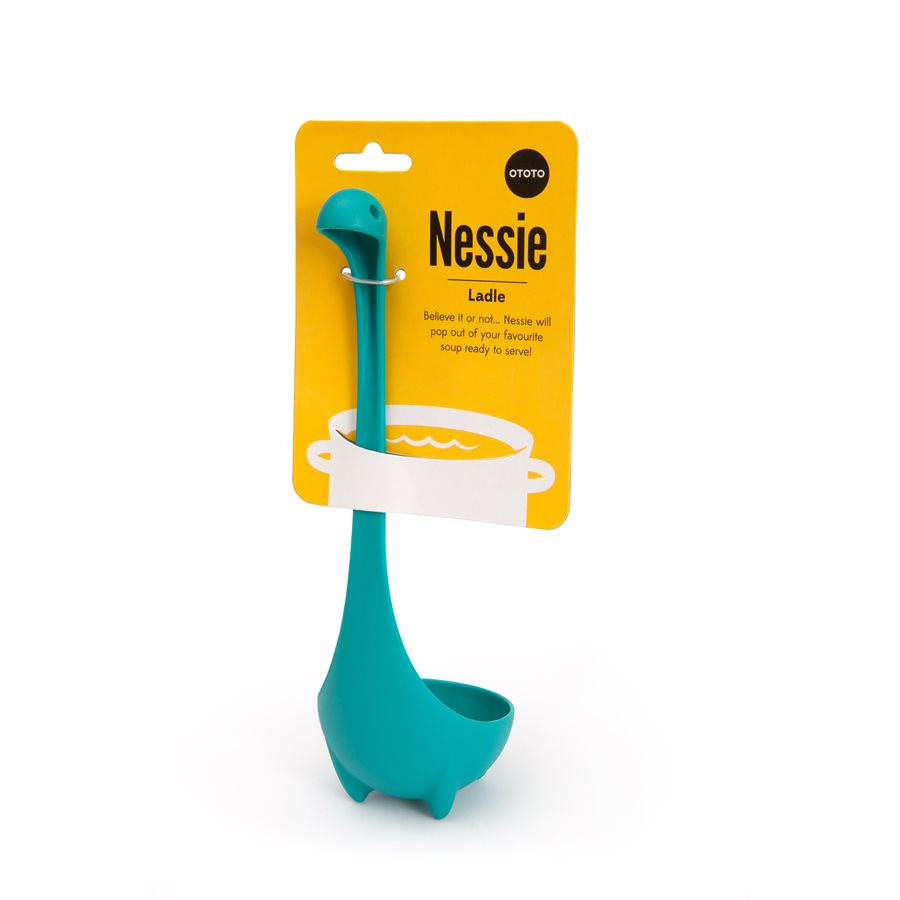  Pack of 3 - Nesie Ladle & Mamma Nessie Ladle + Spaghetti  Monster Strainer + Papa Nessie Spoon: Home & Kitchen